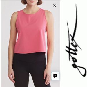 Gottex Pink Light Weight Athletic Tank Top Large